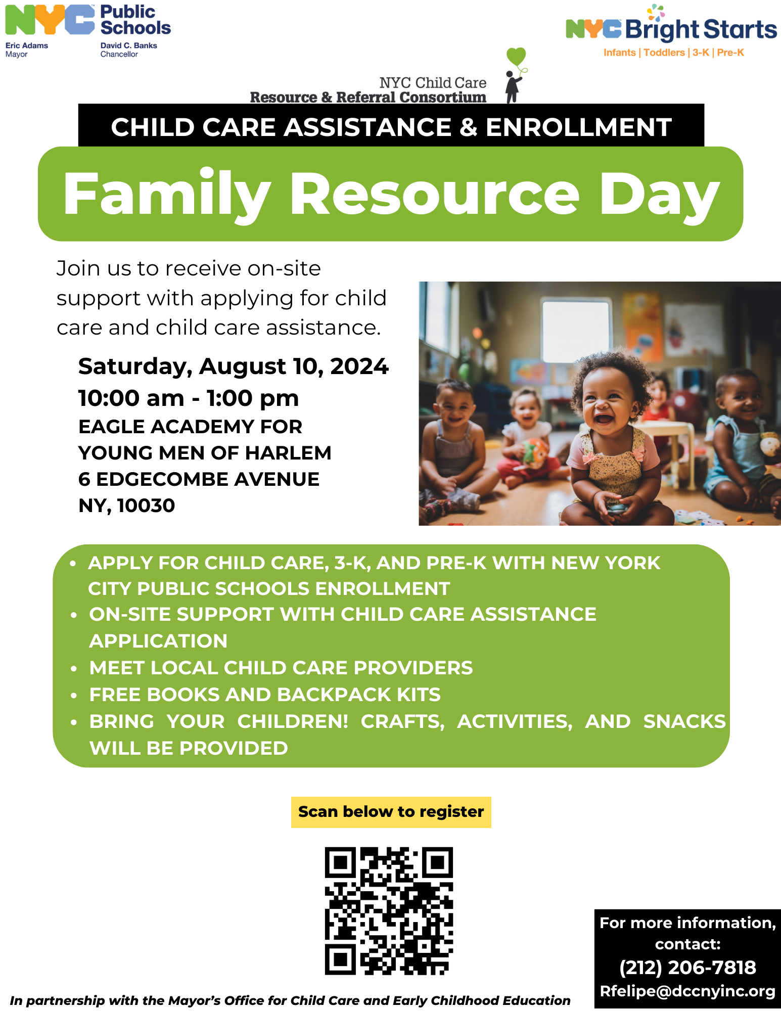 Child Care Assistance & Enrollment Family Resource Day – New York